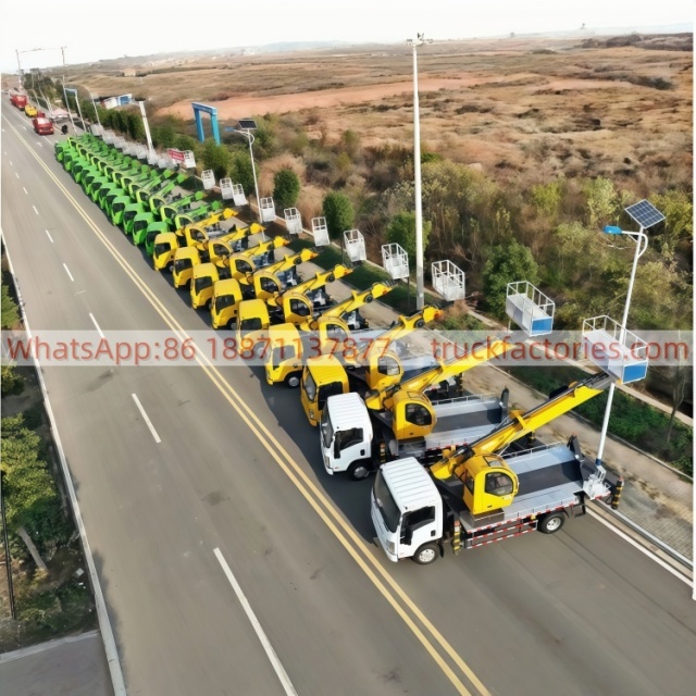 高空作业卡车\01 出口车型\批量发车图片