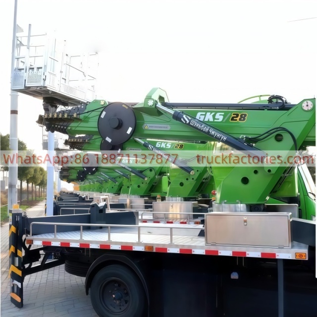 高空作业卡车\01 出口车型\批量发车图片