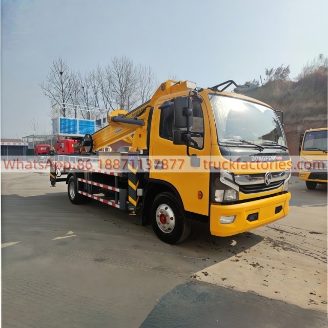高空作业卡车\01 出口车型\东风22米双变幅