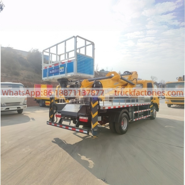 高空作业卡车\01 出口车型\东风22米双变幅