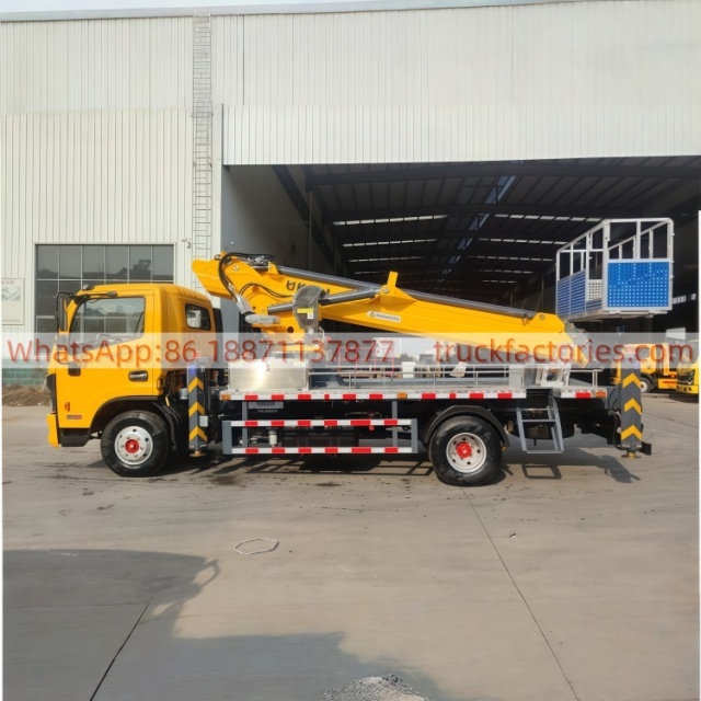 高空作业卡车\01 出口车型\东风22米双变幅