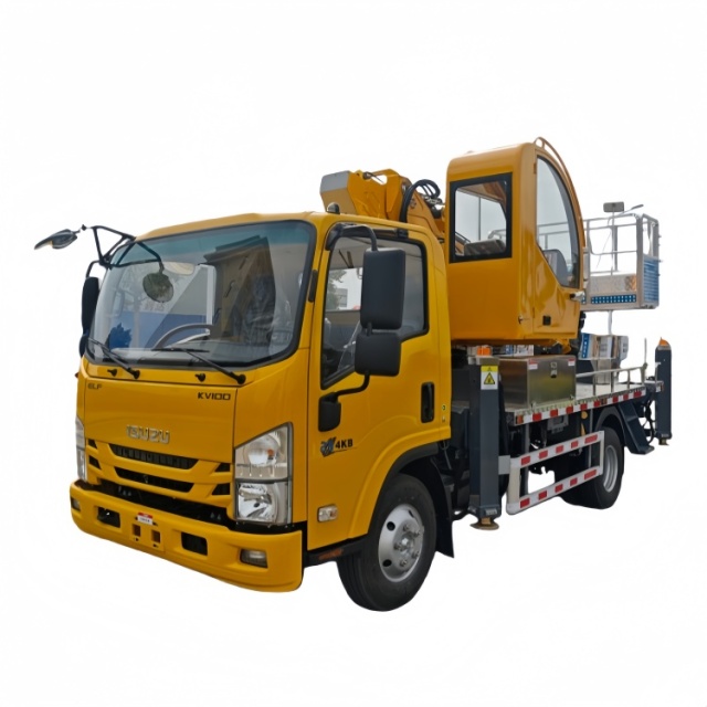高空作业卡车\01 出口车型\28米出口展览