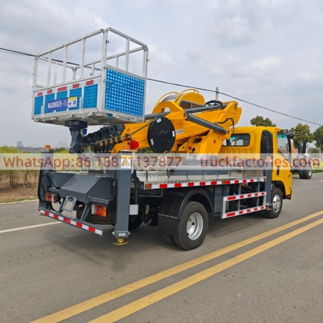 高空作业卡车\01 出口车型\28米出口展览