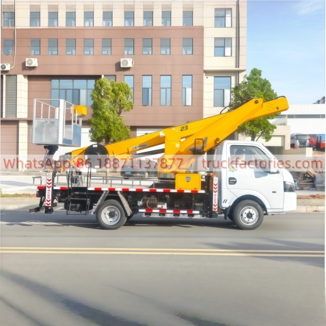 高空作业卡车\01 出口车型\东风途逸23米纯电动