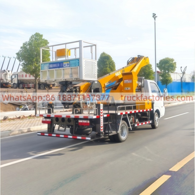 高空作业卡车\01 出口车型\东风途逸23米纯电动