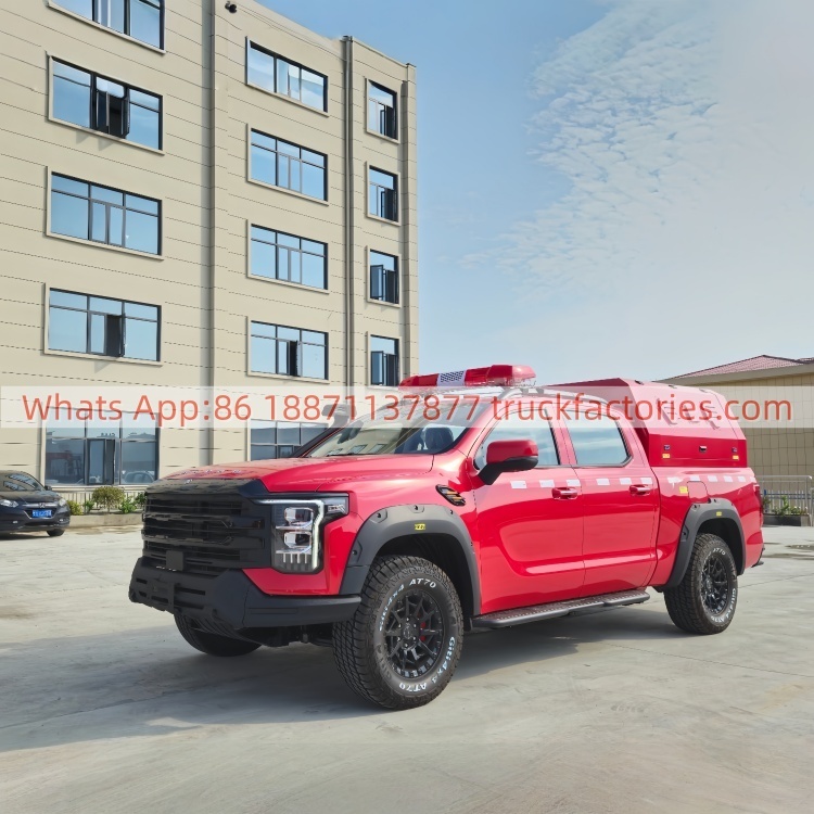 4WD fire rescue and emergency vehicle, fire rescue vehicle, fire equipment truck fire truck