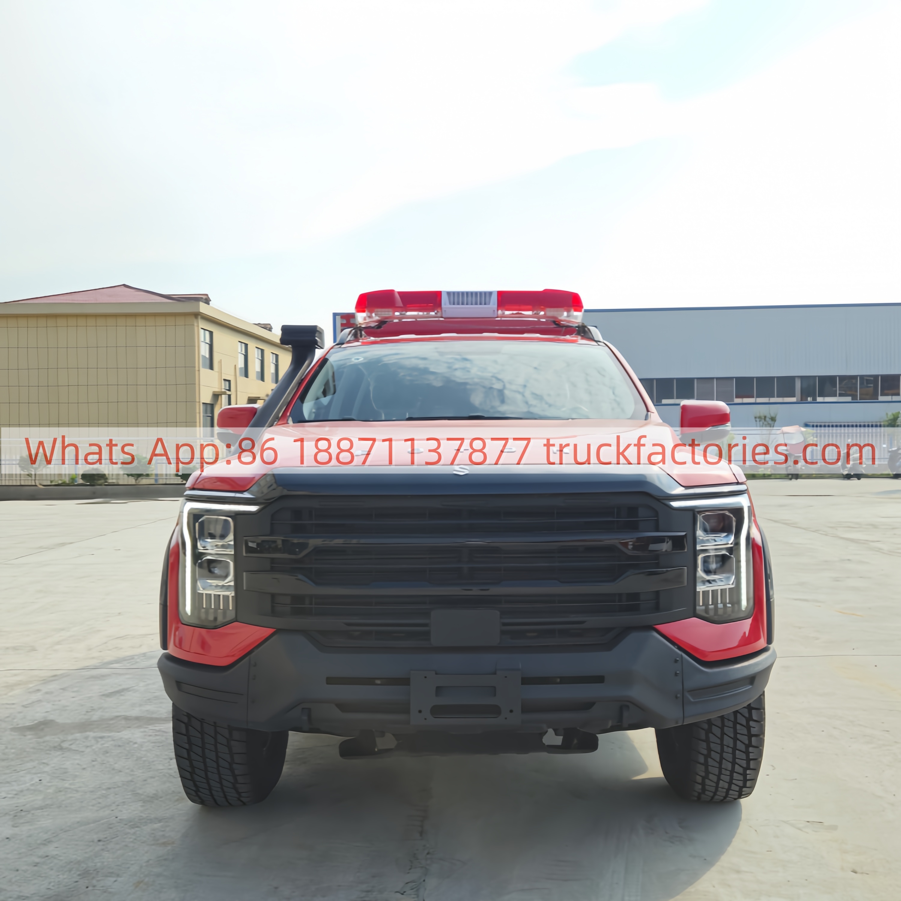 4WD fire rescue and emergency vehicle, fire rescue vehicle, fire equipment truck fire truck