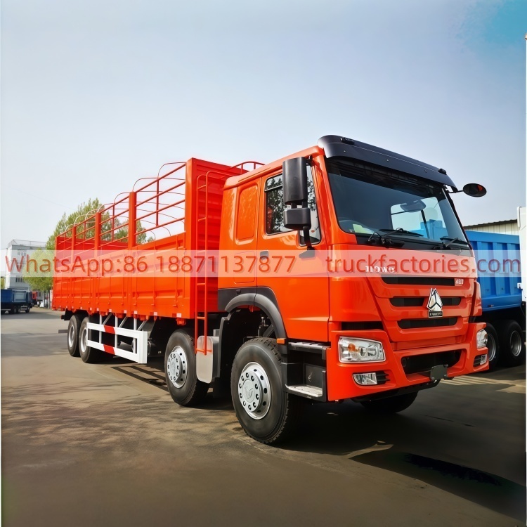 仓栏载货\8x4 400hp 右驾 仓栏载货 (亮红)