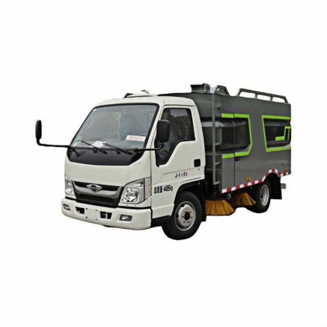 Foton integrated washing and sweeping sanitation sweeper Quanchai-powered small road sweeper