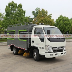 Foton integrated washing and sweeping sanitation sweeper Quanchai-powered small road sweeper