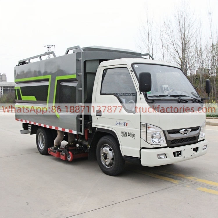 Foton dust suction truck high-efficiency dust suction and cleaning operation vehicle small road sweeper