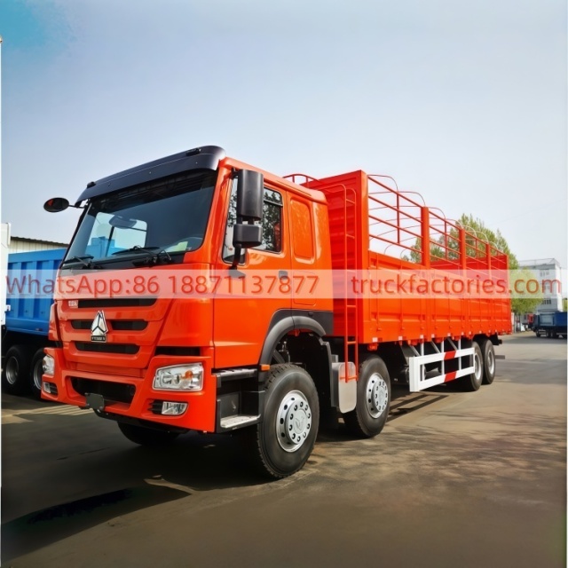 仓栏载货\8x4 400hp 右驾 仓栏载货 (亮红)