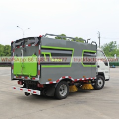 Foton integrated washing and sweeping sanitation sweeper Quanchai-powered small road sweeper