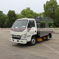 Foton integrated washing and sweeping sanitation sweeper Quanchai-powered small road sweeper