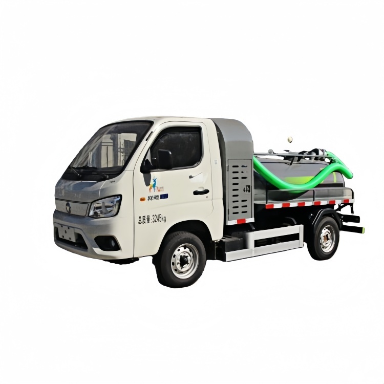 Foton 1.2 Cubic Meter Pure Electric Fecal Suction Truck, New Energy Sanitary Sewage Suction Truck