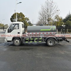 Foton 1.89 cubic meter small sprinkler truck with front flushing, rear sprinkling and high-pressure water cannon