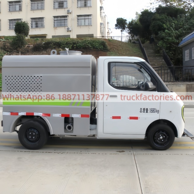 Deli Pure Electric Road Maintenance Vehicle 25kW Permanent Magnet Synchronous Motor High-Pressure Cleaning Vehicle