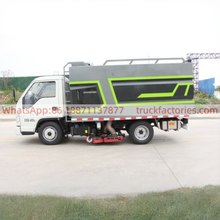 Foton dust suction truck high-efficiency dust suction and cleaning operation vehicle small road sweeper