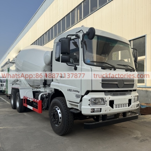 Dongfeng 6×2 rear eight-wheel concrete mixer truck commercial concrete transport truck for engineering