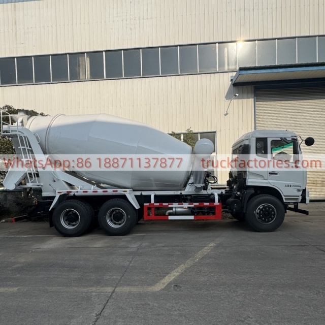 Dongfeng 6×2 rear eight-wheel concrete mixer truck commercial concrete transport truck for engineering
