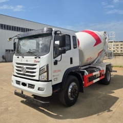 Dongfeng S600 Single Axle 7.5 Cubic Meter Concrete Mixer Truck Yuchai 240 HP Commercial Concrete Tank Truck