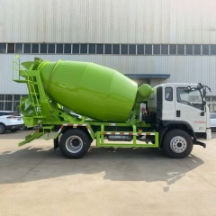 China Dayun 7.5 cubic meter cement mixer truck, Fast 8-speed engineering concrete mixer truck