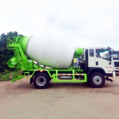 China Dayun 7.5 cubic meter cement mixer truck, Fast 8-speed engineering concrete mixer truck
