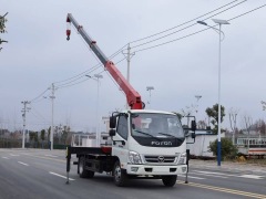 Miniature truck-mounted crane