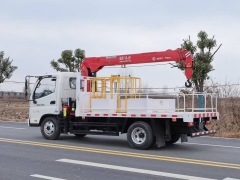 Miniature truck-mounted crane