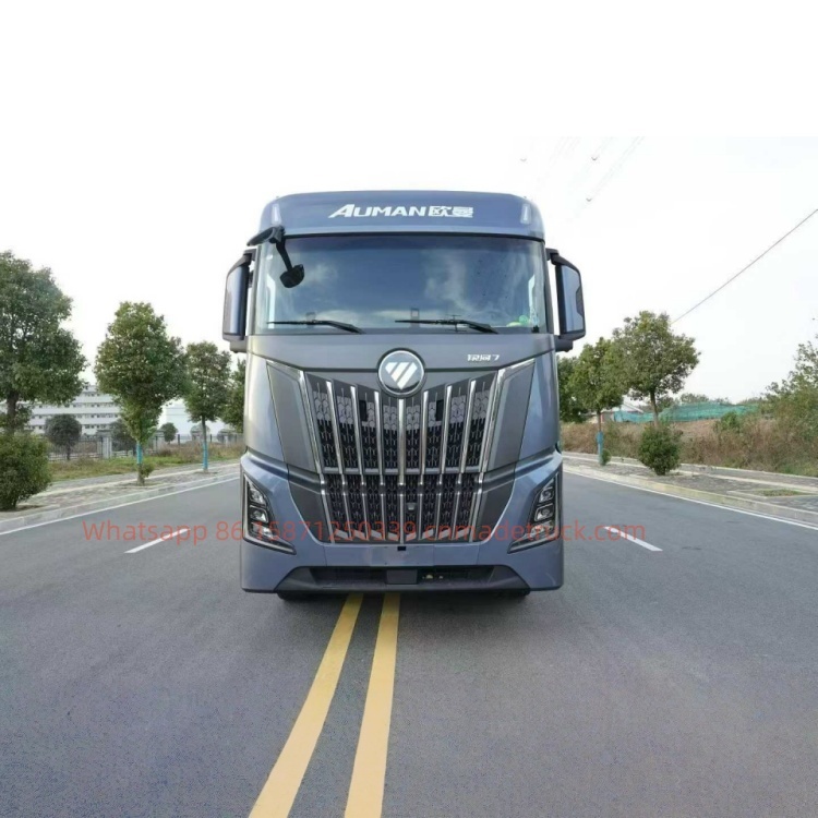 9.6-meter Auman Galaxy 7-620 HP 8×4 cold chain refrigerated truck, maximum speed limit 89km/h