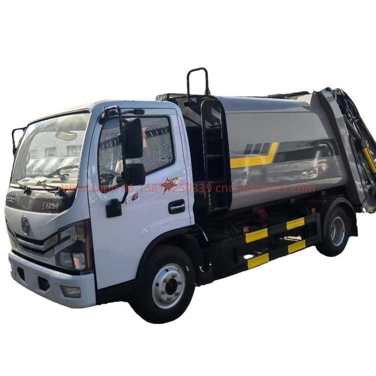 DFL Duolika 7000-liter compressed garbage truck powered by Quanchai 136 horsepower