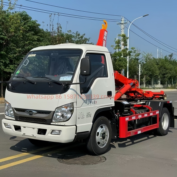 FOTON underground garage hook-arm garbage truck, Quanchai 95 horsepower, displacement 2300L