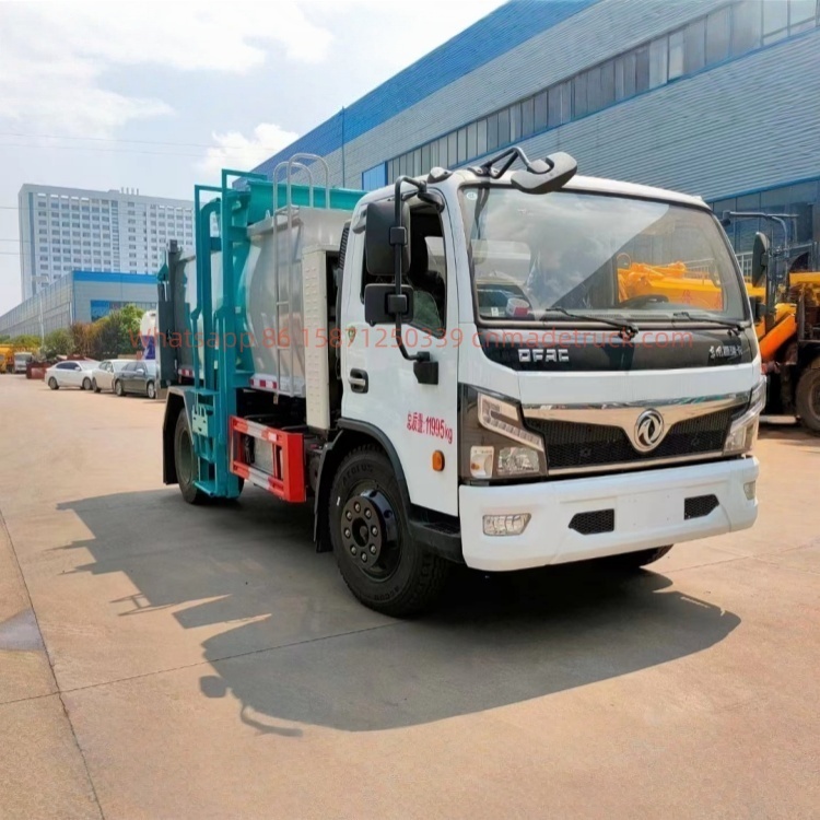 DFL  Hybrid 8000-liter Kitchen Waste Truck, Yunnei 150 HP Engine, 3970mm Wheelbase