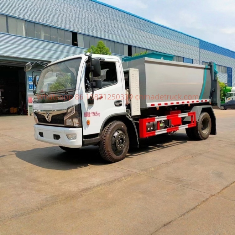 DFL  Hybrid 8000-liter Kitchen Waste Truck, Yunnei 150 HP Engine, 3970mm Wheelbase