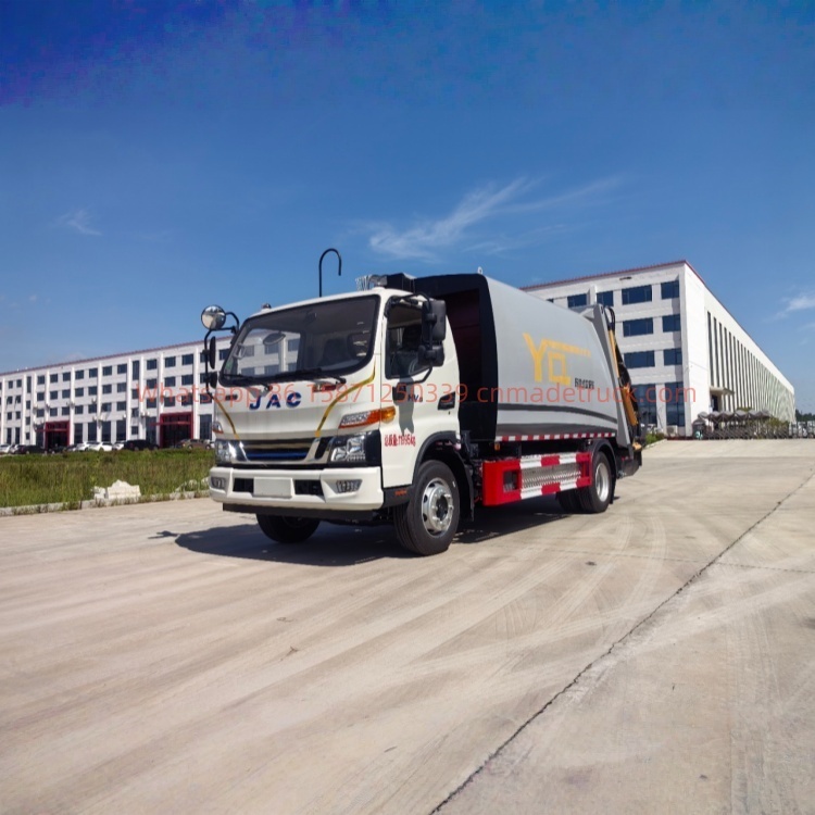 JAC  HV6 Hybrid Compression Garbage Truck with Yunnei 160 Horsepower