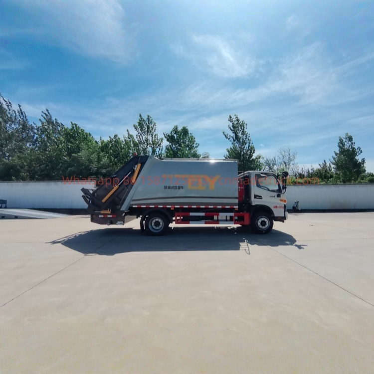 JAC  HV6 Hybrid Compression Garbage Truck with Yunnei 160 Horsepower