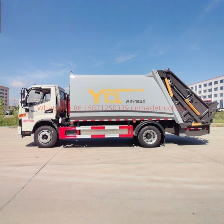 JAC  HV6 Hybrid Compression Garbage Truck with Yunnei 160 Horsepower