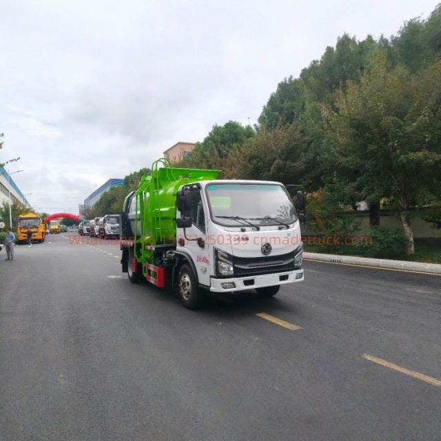 东风华神餐厨垃圾车发动机全柴142马力2300升排量轴距2800mm