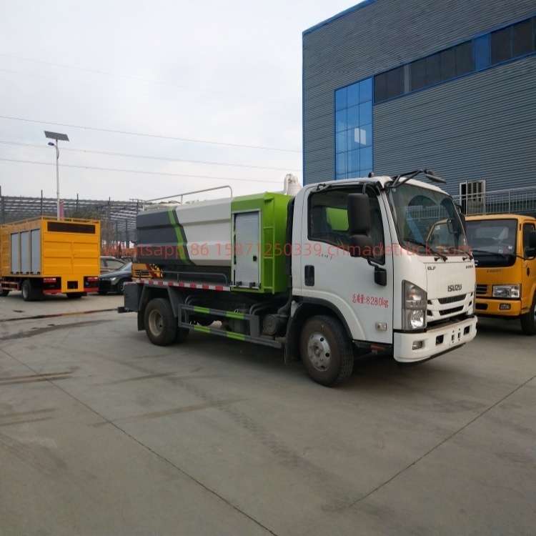 7000-liter Isuzu cleaning and sewage suction truck with Isuzu 163-horsepower engine and 3000-liter displacement
