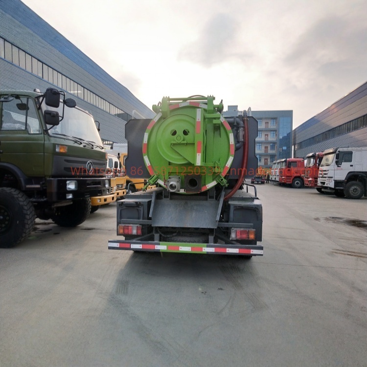 7000-liter Isuzu cleaning and sewage suction truck with Isuzu 163-horsepower engine and 3000-liter displacement