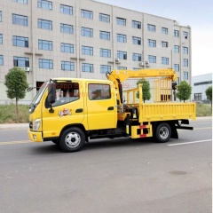 福田双排随车吊卡车3360毫米轴距提升高度10米