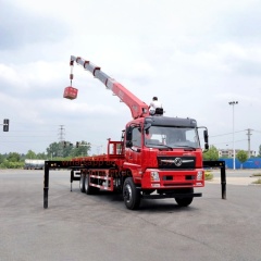 DFL Changxing rear eight-wheel truck with Changxing crane, wheelbase of 5900 millimeters