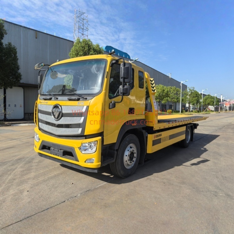 Foton Auhang R Series Single-axle Flatbed Wrecker Urban road rescue and one-to-two towing of accident vehicles on expressways