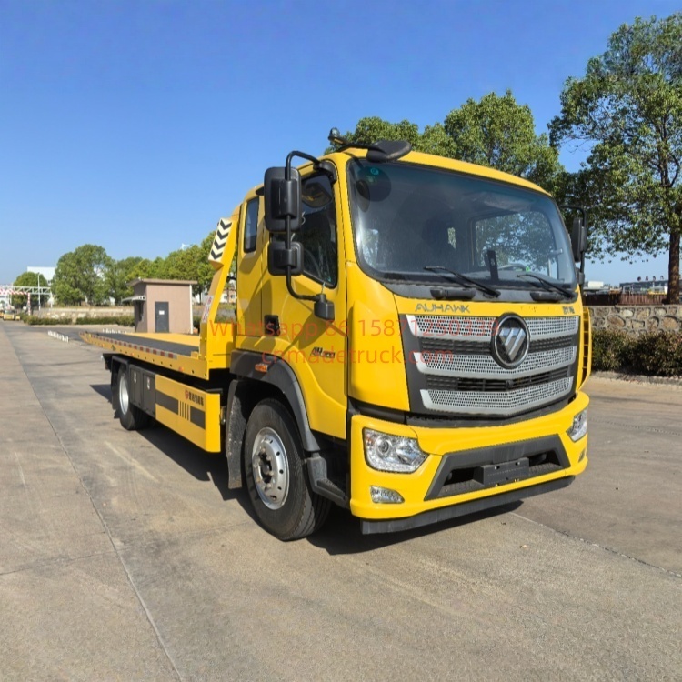 Foton Auhang R Series Single-axle Flatbed Wrecker Urban road rescue and one-to-two towing of accident vehicles on expressways