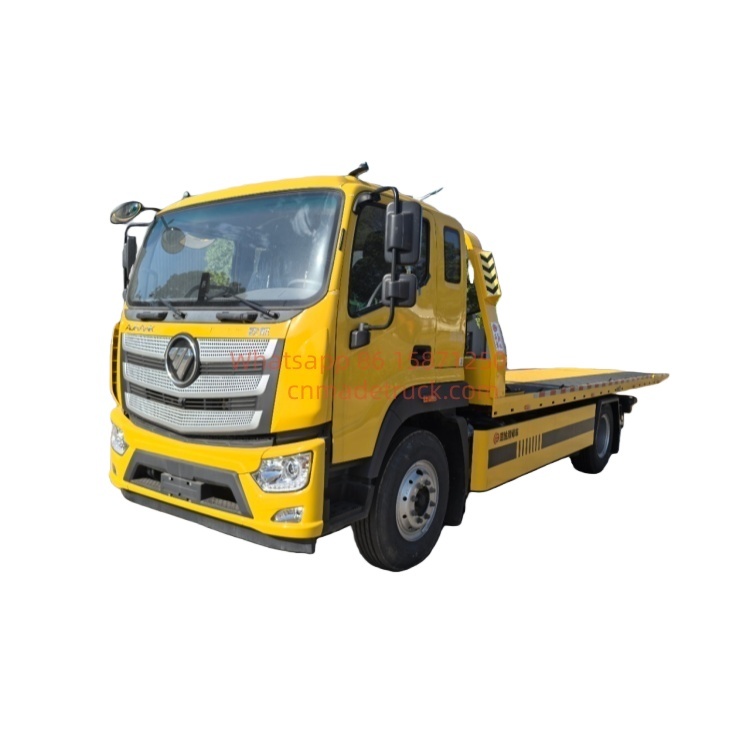 Foton Auhang R Series Single-axle Flatbed Wrecker Urban road rescue and one-to-two towing of accident vehicles on expressways