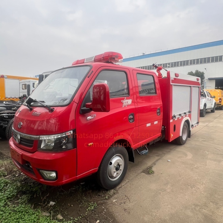 DFL Tuyi 1500L Double-cab small water tank  fire truck