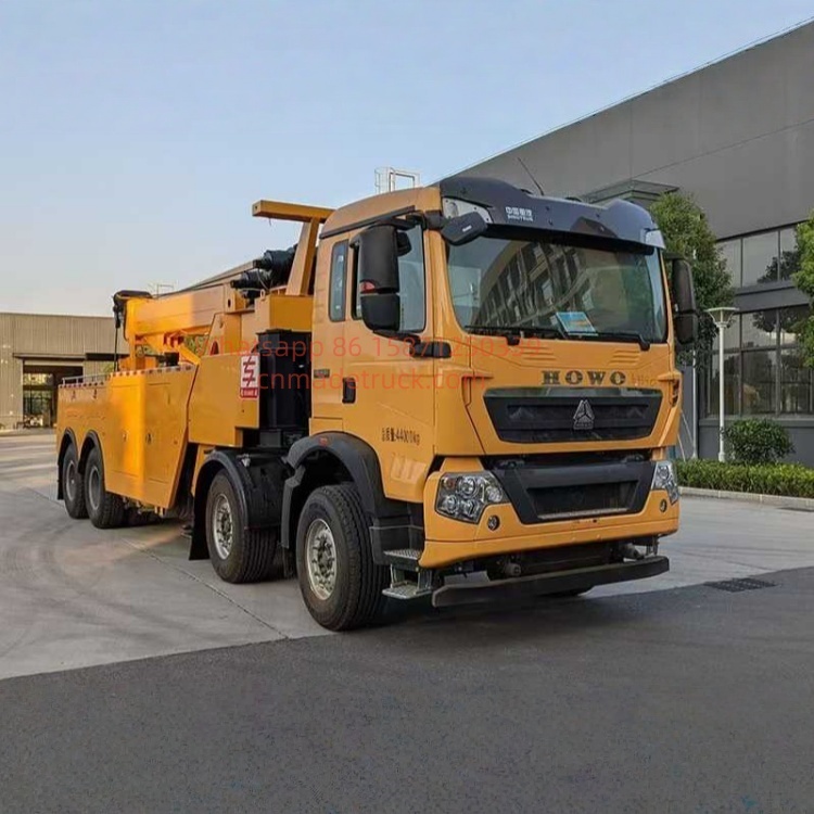 HOWO truck-mounted crane transport truck, truck-mounted crane truck, straight-arm crane, flatbed truck-mounted crane truck