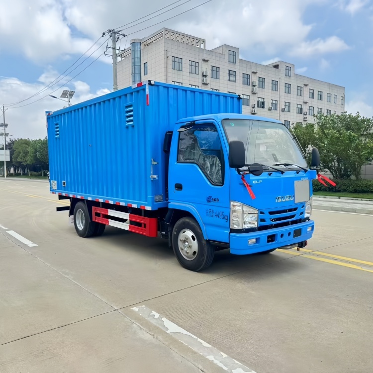Isuzu box truck, logistics transport truck, urban distribution truck