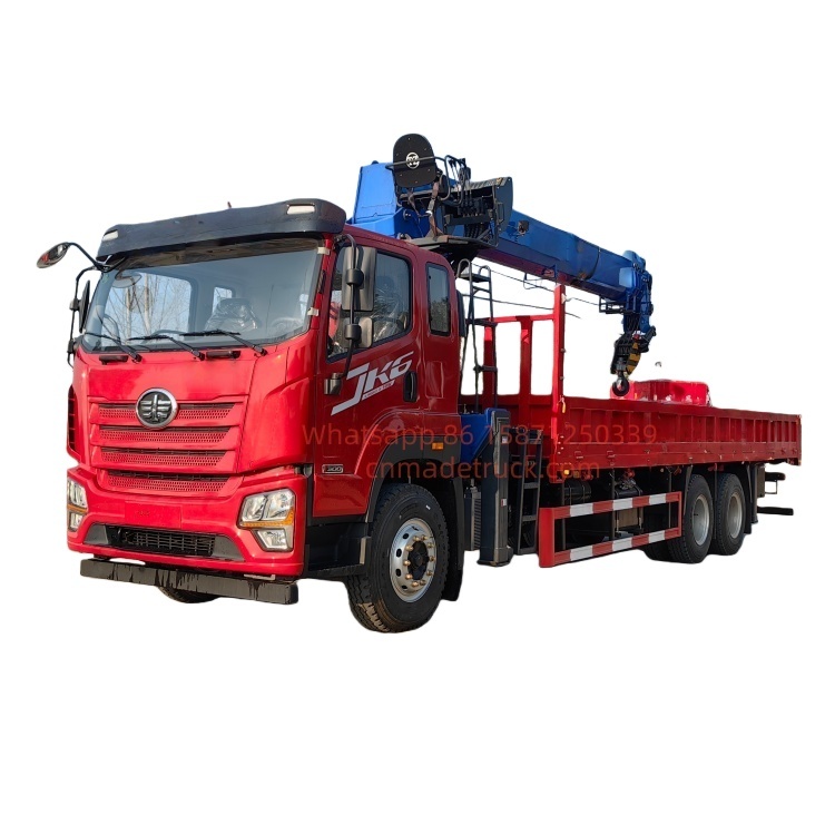 FAW Truck-mounted crane, lorry loader, straight-arm crane, flatbed truck-mounted crane