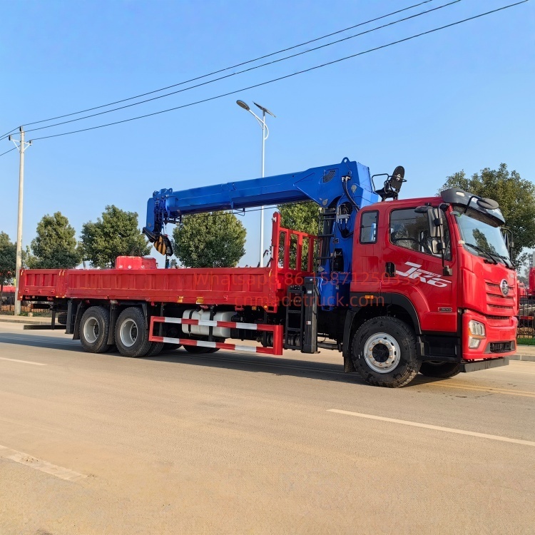 FAW Truck-mounted crane, lorry loader, straight-arm crane, flatbed truck-mounted crane